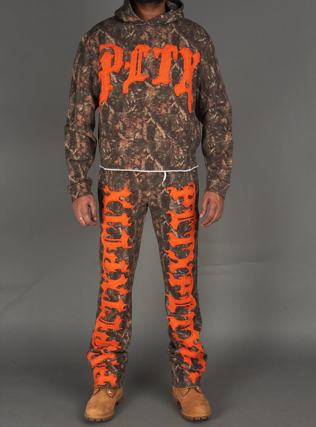 Politics Hoodie - Hale - Camo and Orange - 303