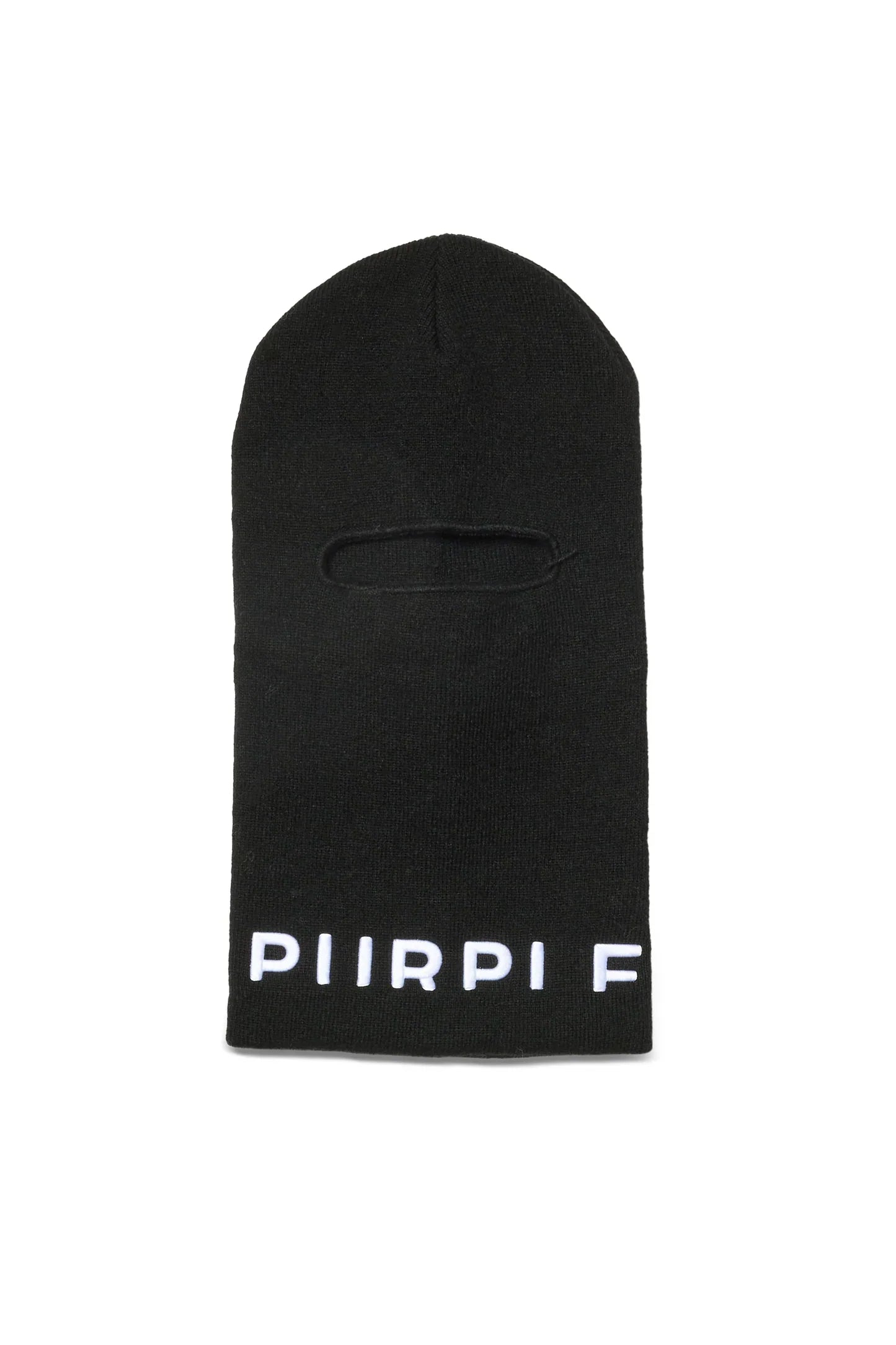 Purple-Brand Beanie - Wordmark Balaclava - Black - A6101-ABBW424