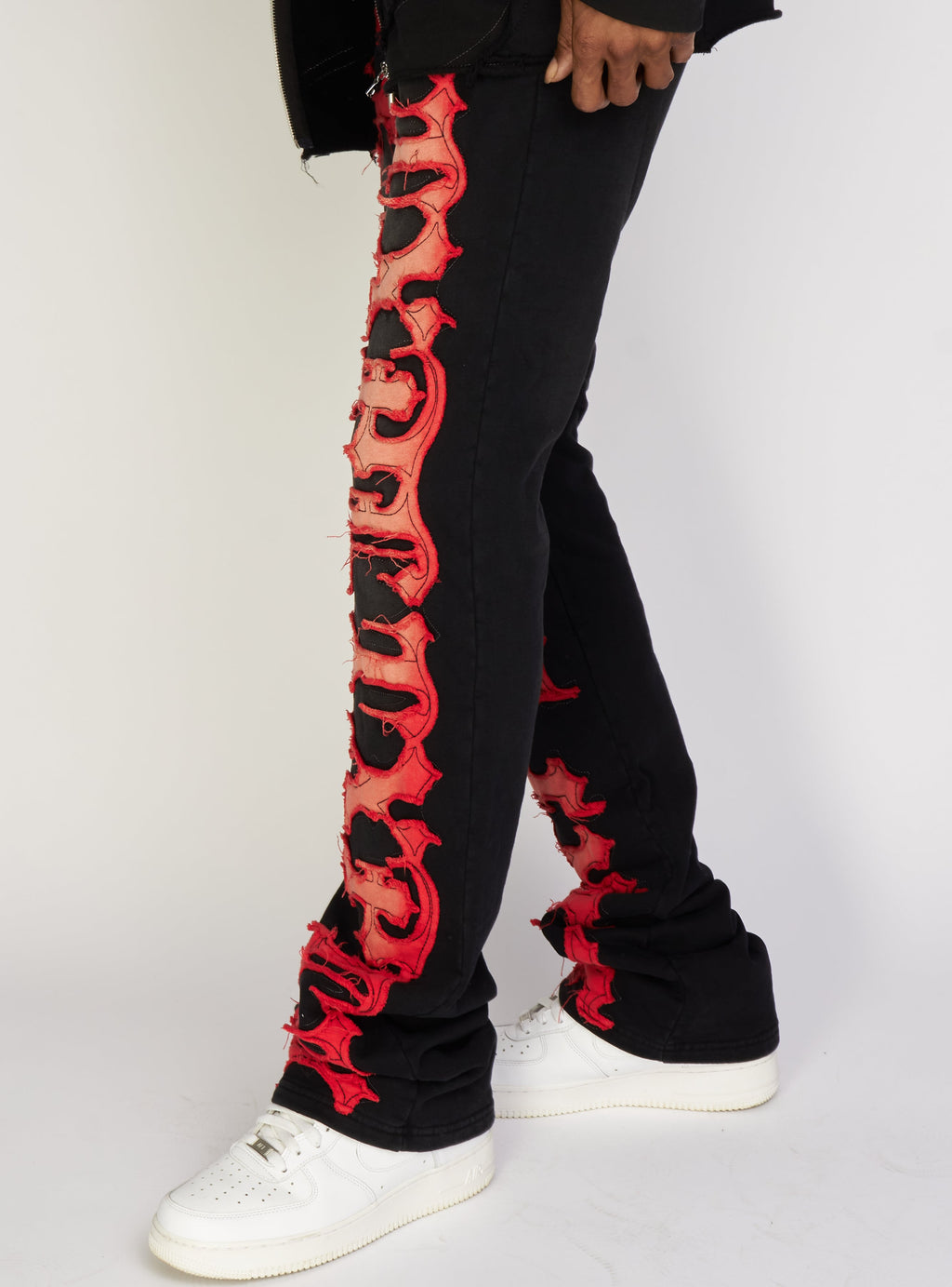 Politics Sweatpants - Hale - Black and Red - 705