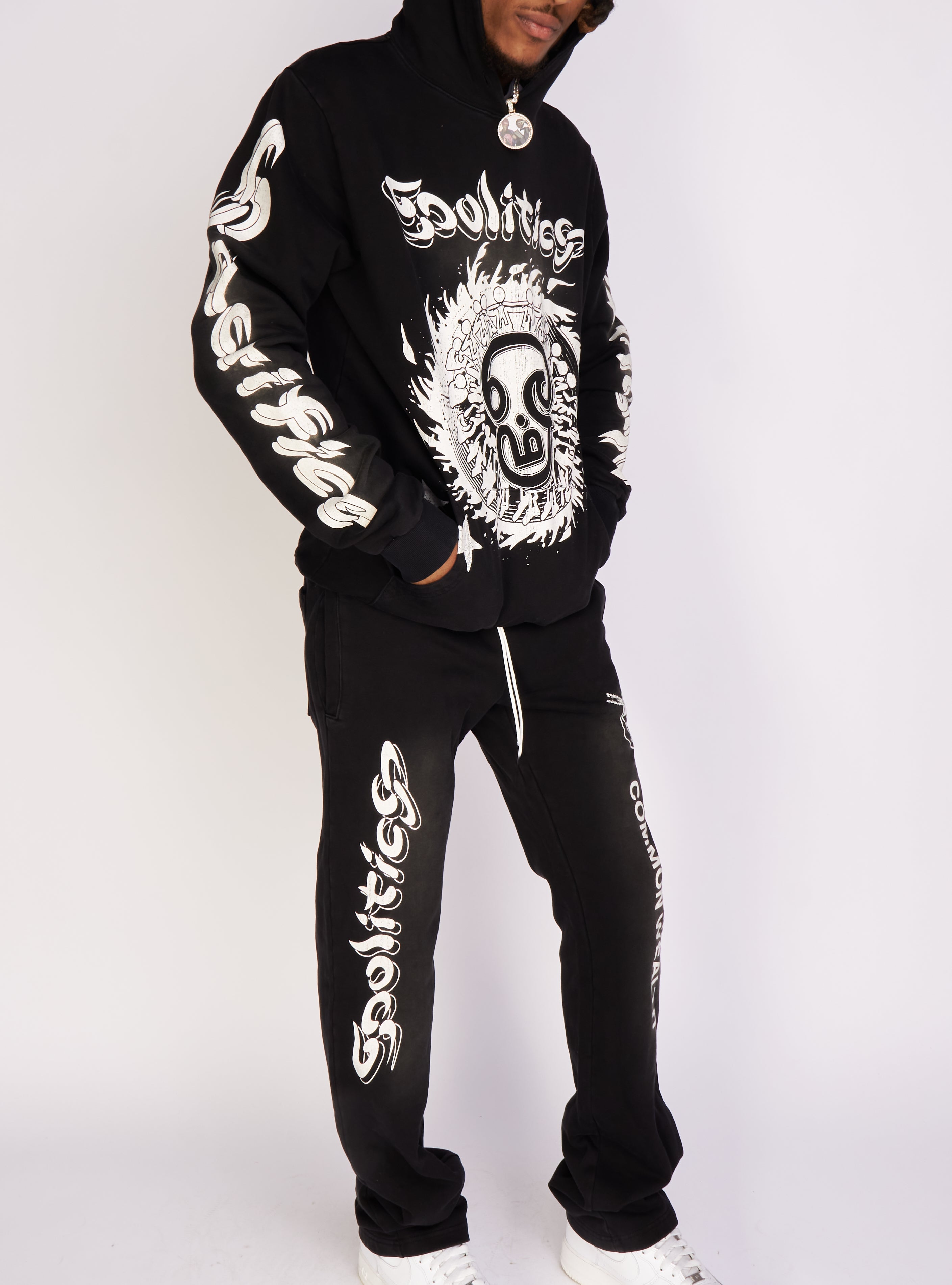 Politics Pants - Dennis - Black Wash - 723