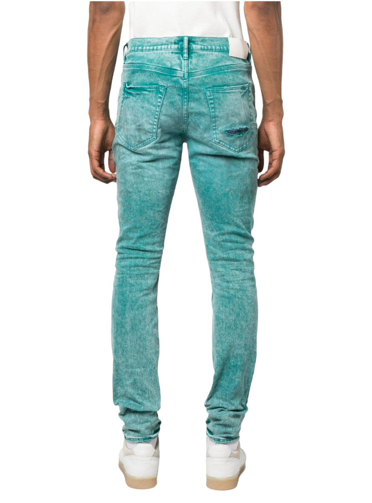 Purple-Brand Jeans - Fanfare Heavy Repair - Plaid Patch - P001