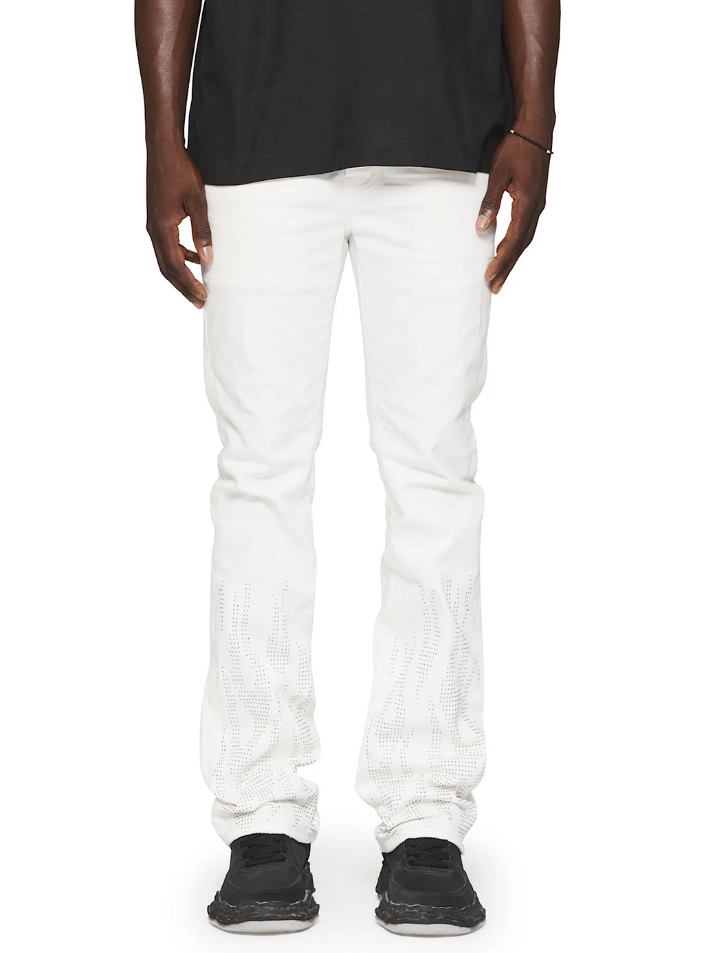 Purple-Brand Jeans - Flamed Flare - White - P004-FFCM224