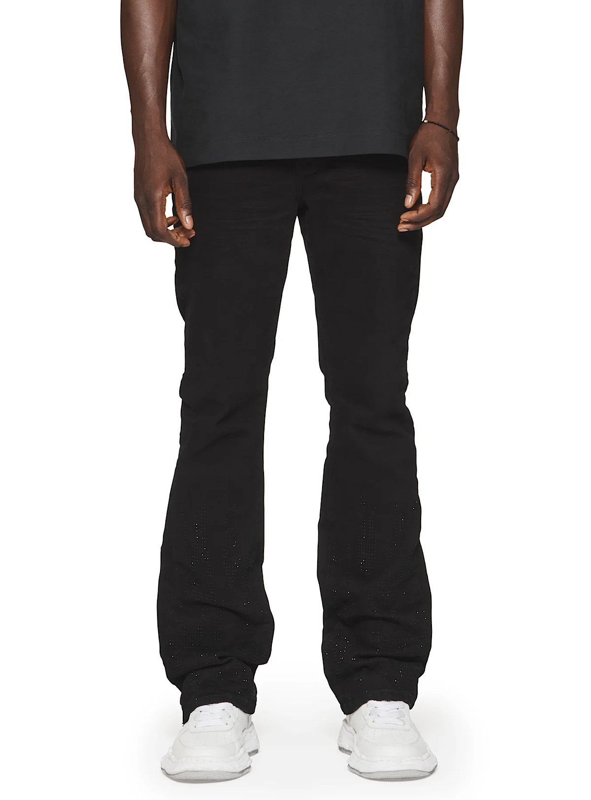 Purple-Brand Jeans - Flamed Flare - Black - P004-FFBL224