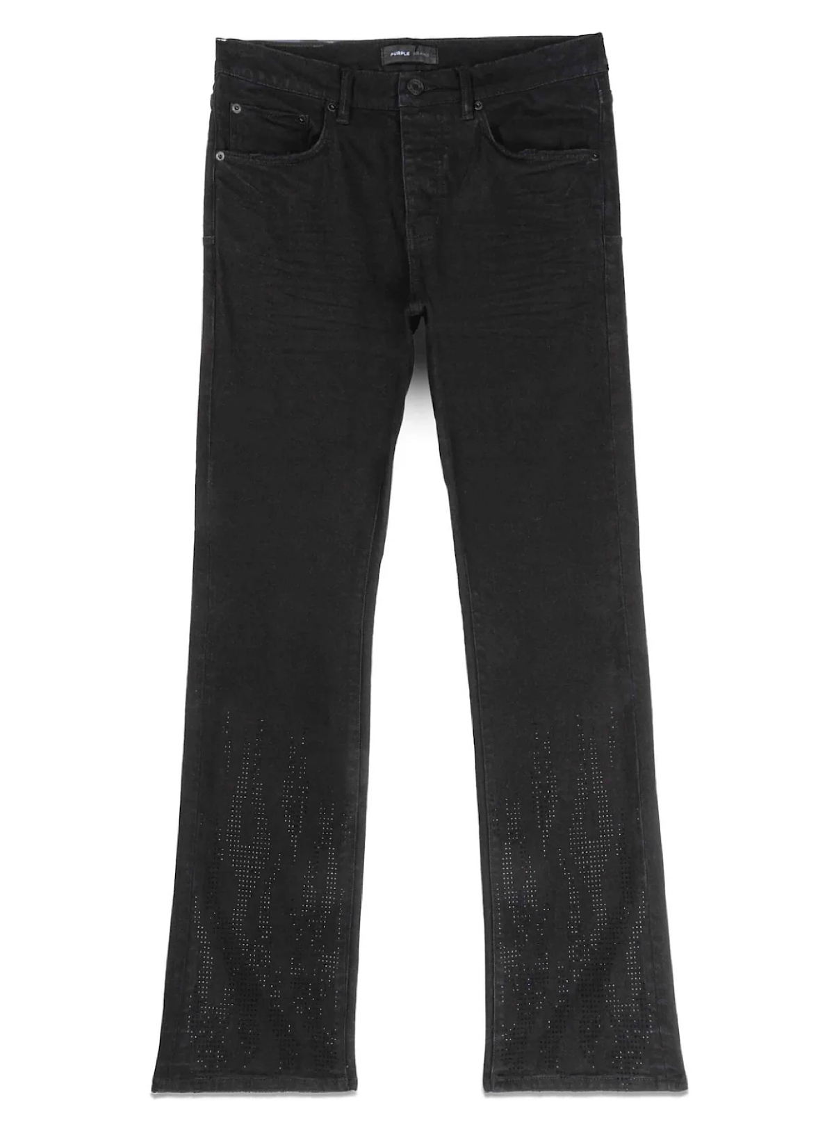 Purple-Brand Jeans - Flamed Flare - Black - P004-FFBL224