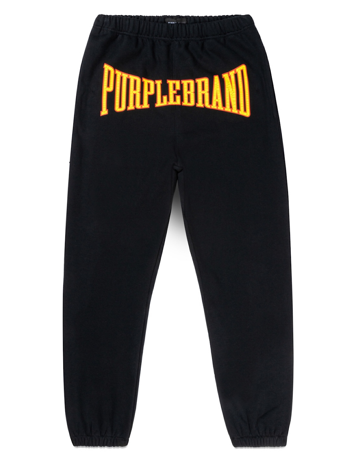 Purple-Brand Pants - Fleece Sweats - Black - P440-MFBW224