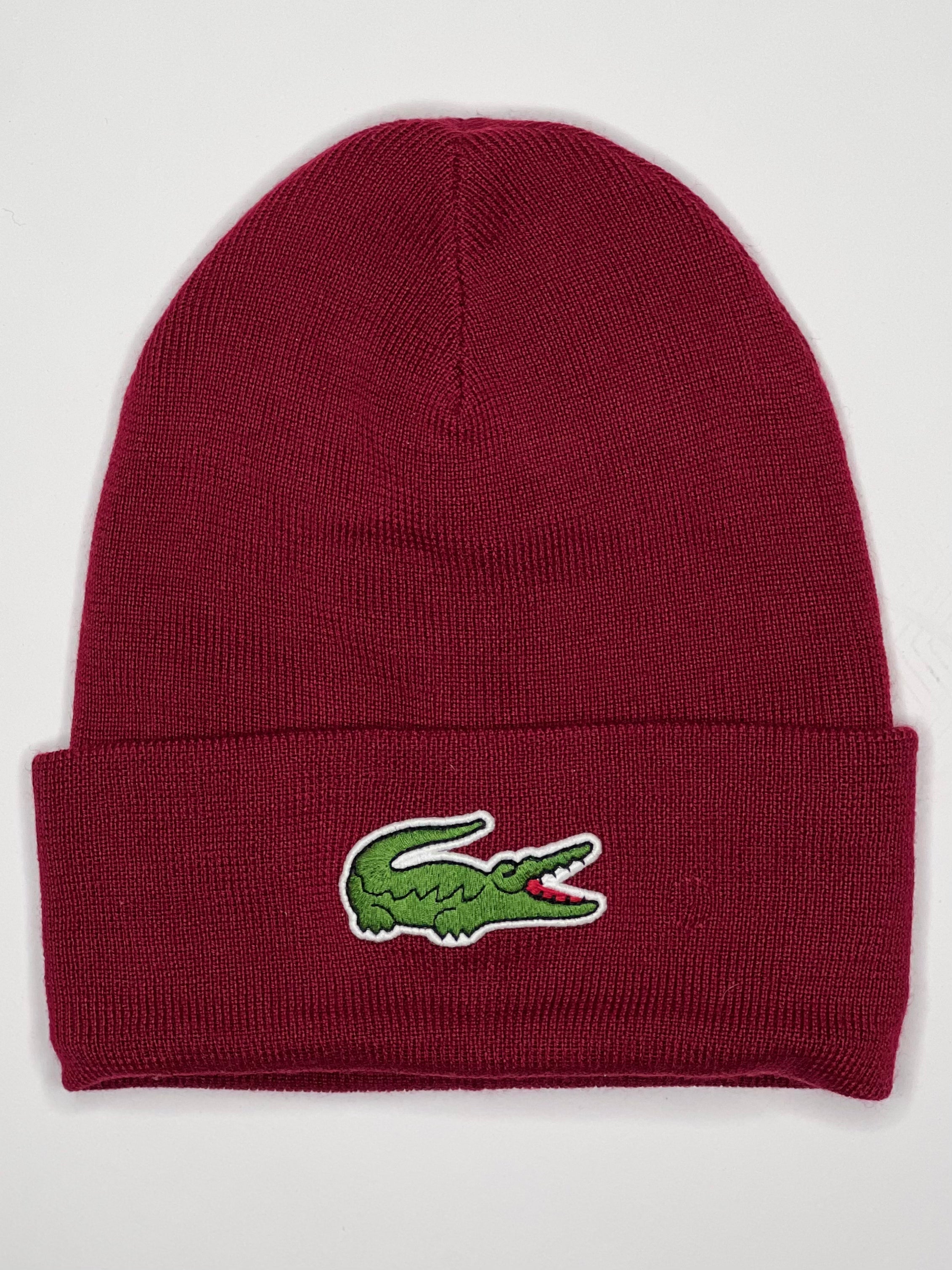 Lacoste Hat - Contrast Beanie - Burgundy - RB1081 51 476