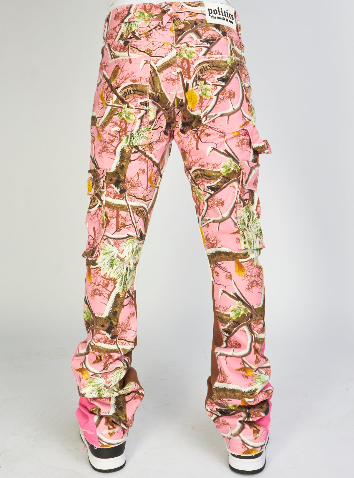 Politics Jeans - Mott - Pink Camo - Cargo Stacked Denim  - 517