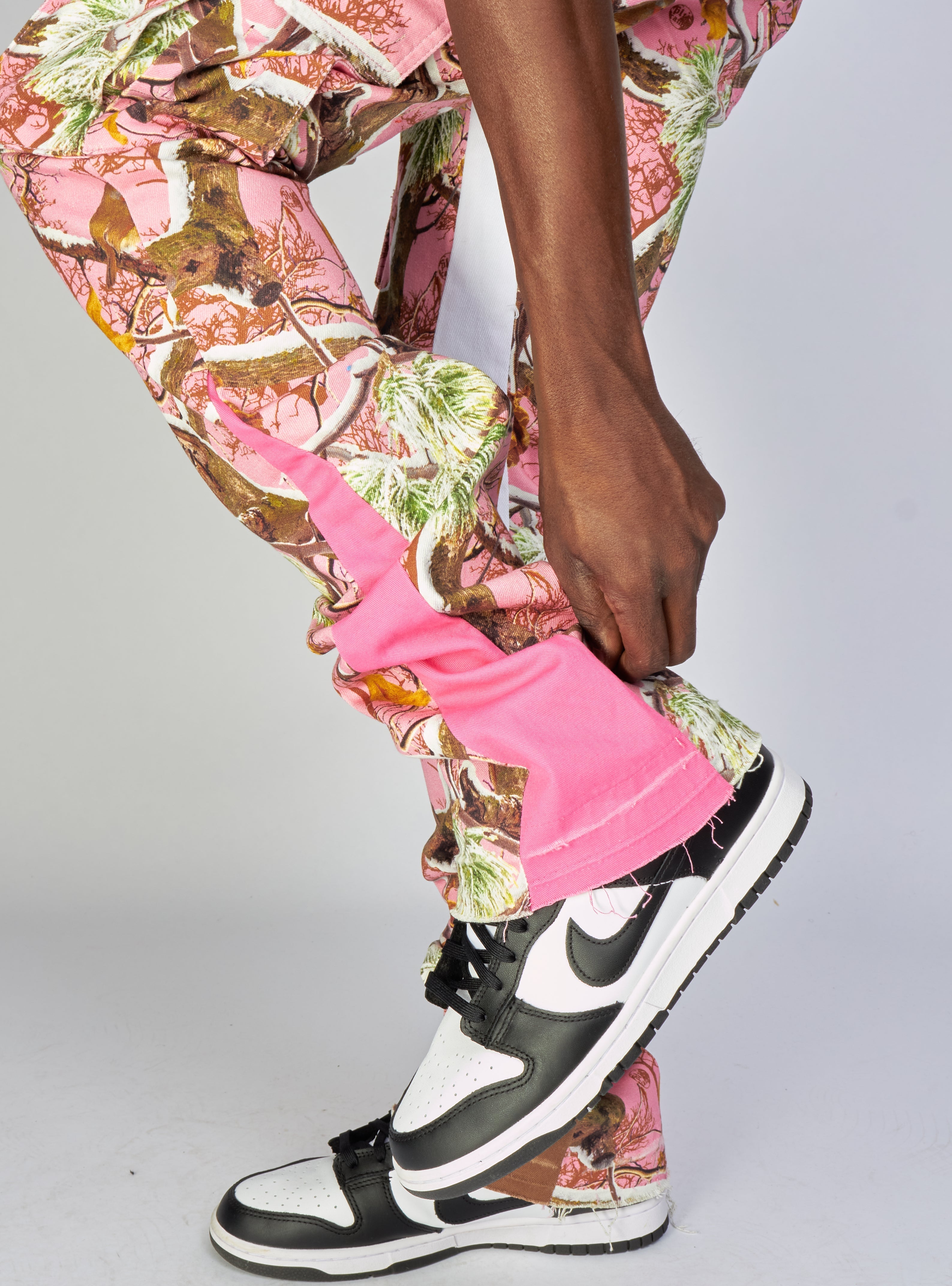 Politics Jeans - Mott - Pink Camo - Cargo Stacked Denim  - 517