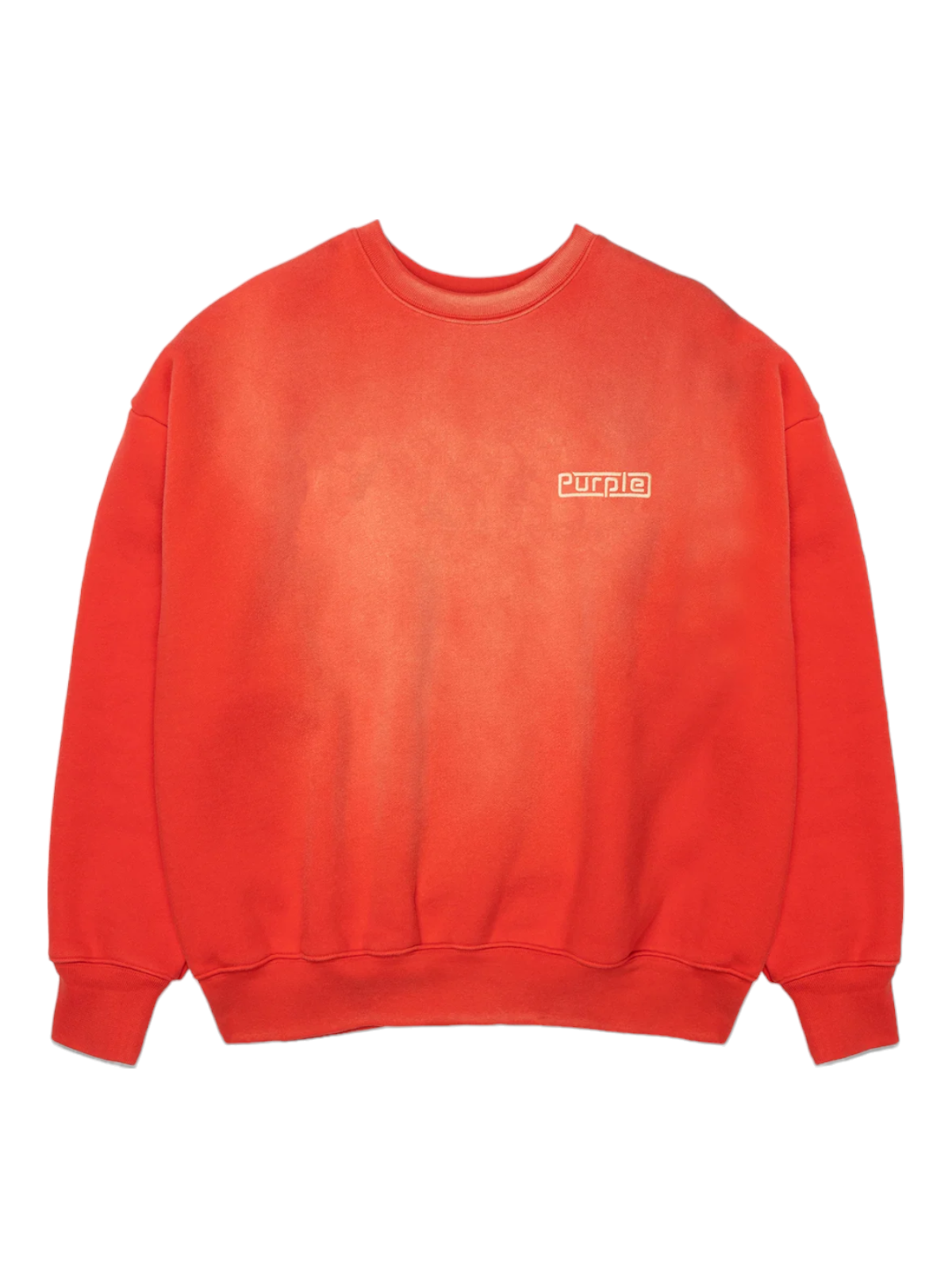 Purple-Brand Crewneck - Plate - Red - P402-HFRP124