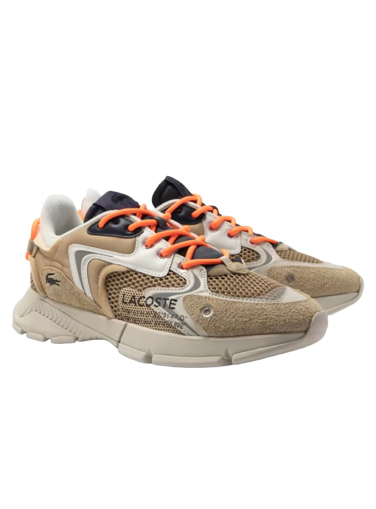 Lacoste Shoes - L003 Neo - Khaki And Navy Blue - 745SMA0001KN1