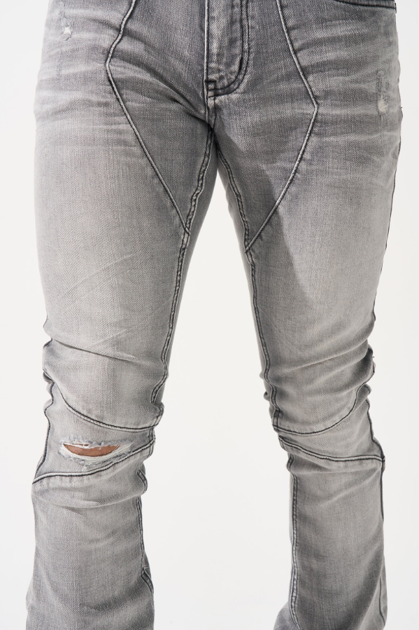 Serenede Jeans - Noctics Stacked Jeans - Grey - NOCTSGRY