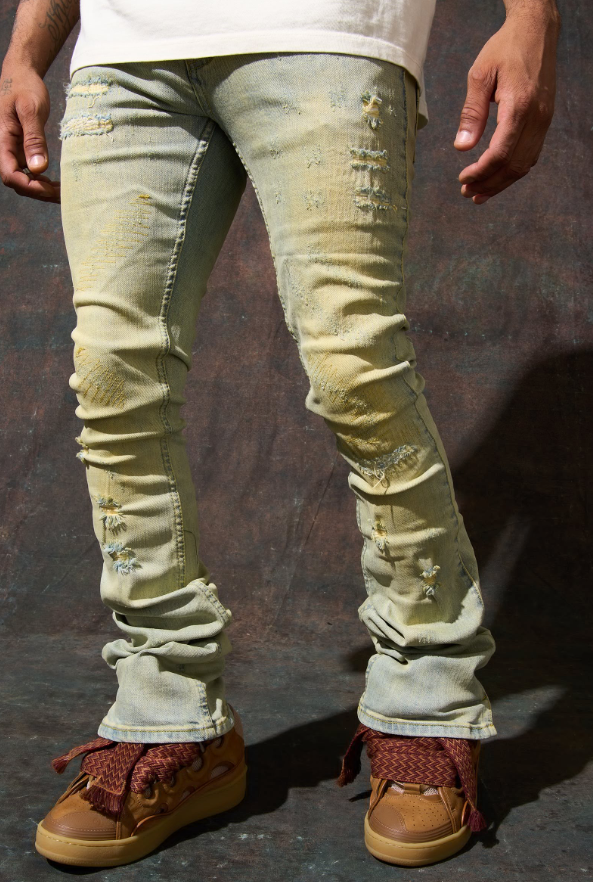 Serenede Jeans - Tierra Stacked - Vintage Blue - TRA-ETH