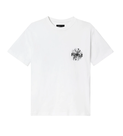 Purple-Brand T-Shirt - Textured Jersey SS Tee - White - P104-JWSH225