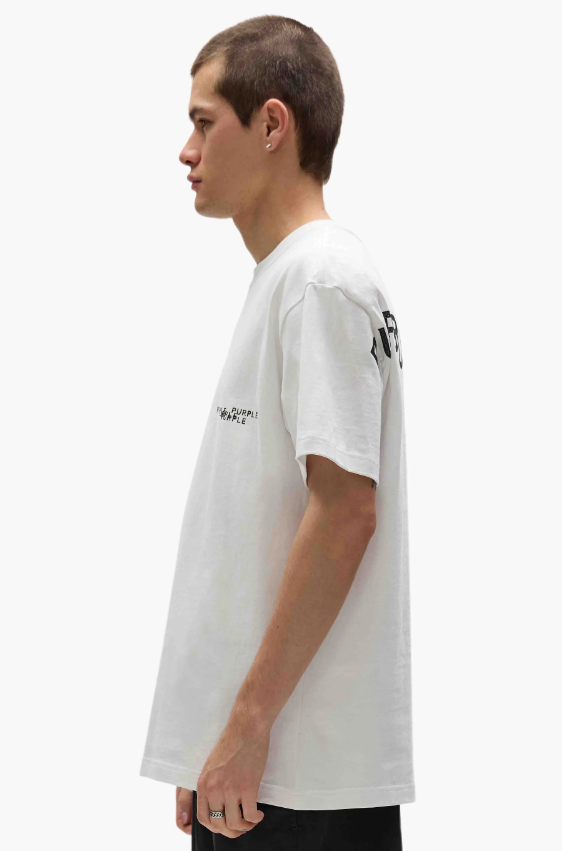 Purple-Brand T-Shirt - HWT Jersey SS Tee - White - P117-HWSW225