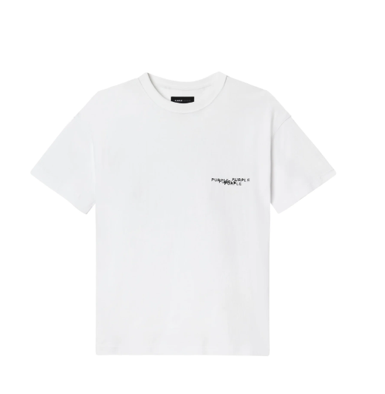 Purple-Brand T-Shirt - HWT Jersey SS Tee - White - P117-HWSW225