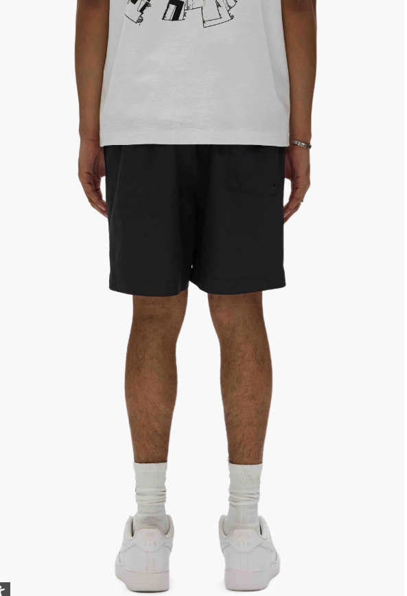 Purple-Brand Shorts - Shattered Swim Shorts - Black - P504-PBSH225