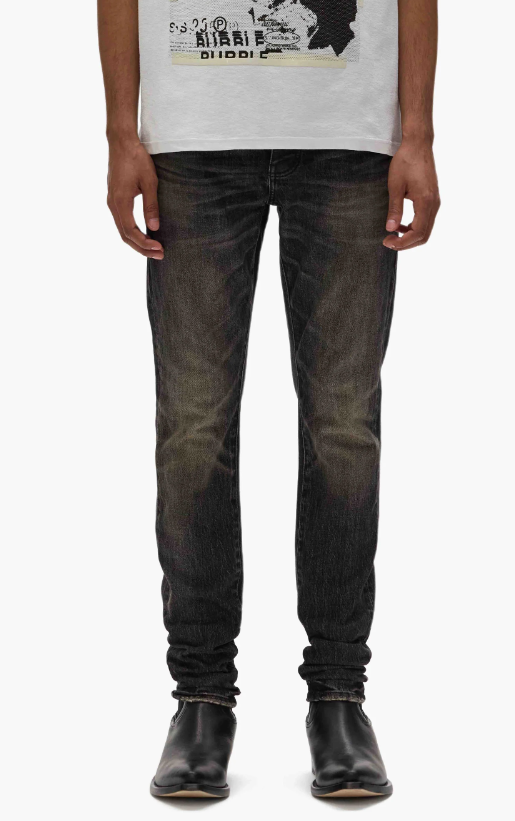 Purple-Brand Jeans - Skinny Tinted Washed - Black - P001-SNWB225