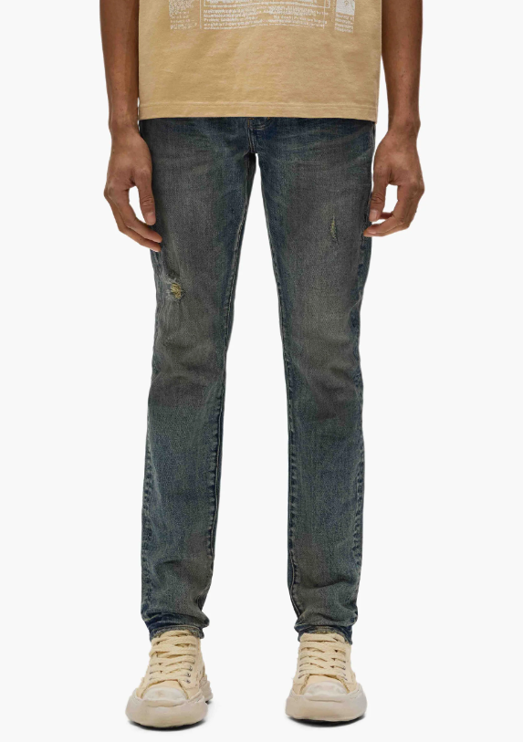 Purple-Brand Jeans - Vintage Mechanic Dirty - Mid Indigo - P001-MDMD225