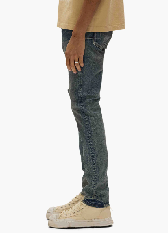 Purple-Brand Jeans - Vintage Mechanic Dirty - Mid Indigo - P001-MDMD225