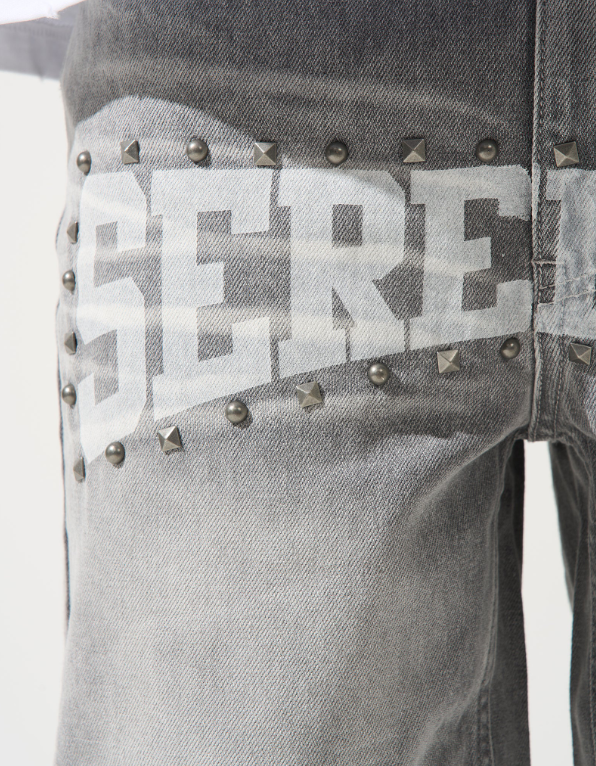 Serenede Shorts - Ateleir Denim Shorts - Vintage Grey Wash - MDGRY