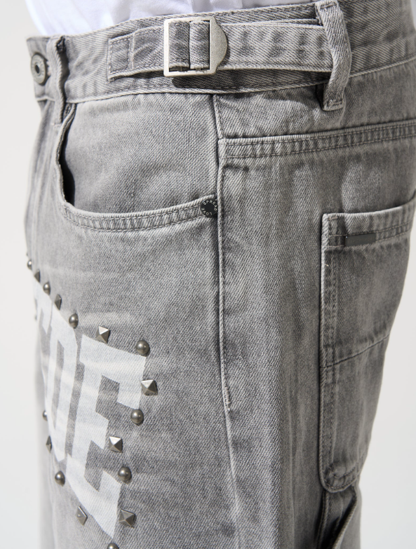 Serenede Shorts - Ateleir Denim Shorts - Vintage Grey Wash - MDGRY