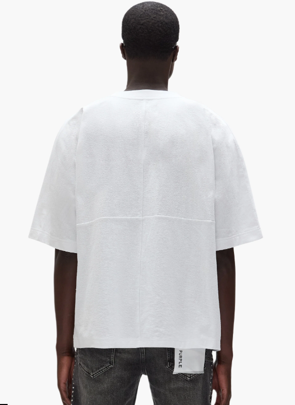 Purple-Brand - T-Shirt - Force Majeure - White - M1057-TWFM
