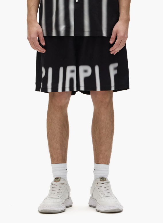 Purple-Brand - Shorts - Force Majeure - Black - P537-LBBW
