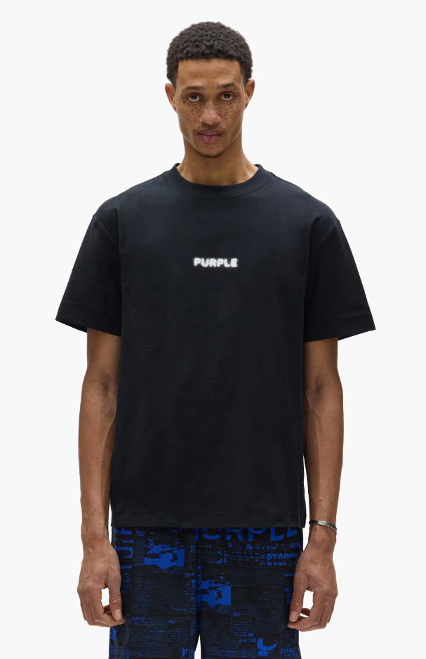 Purple-Brand - T-Shirt - Pixelated  - Black - P104-TBPW