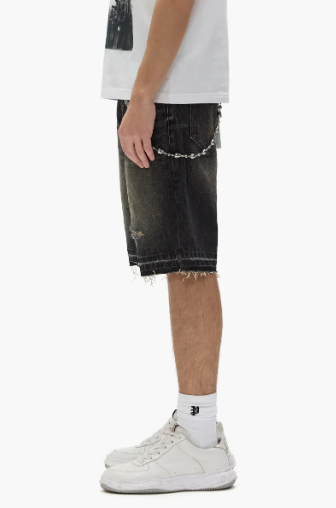 Purple-Brand - Shorts - Worn Vintage - Black - P059-SWVB325