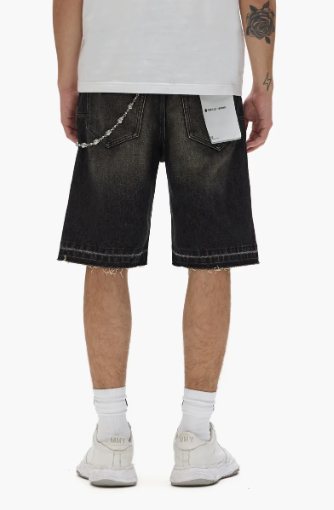 Purple-Brand - Shorts - Worn Vintage - Black - P059-SWVB325