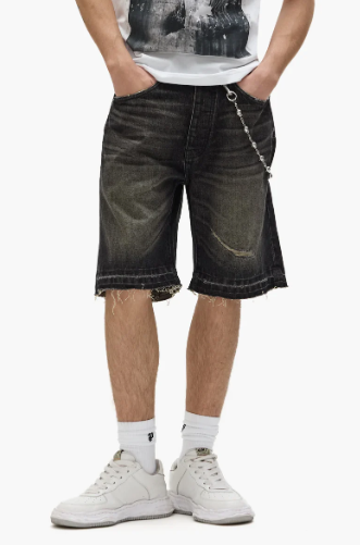 Purple-Brand - Shorts - Worn Vintage - Black - P059-SWVB325