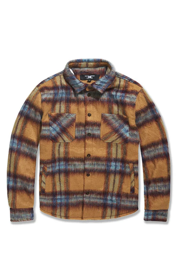 Jordan Craig Jacket - See You In Paradise Flannel Shacket - Wheat - 2561
