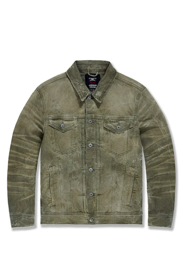 Jordan Craig Jean Jacket - Meadowlands Denim Trucker - Olive - JS1220RC