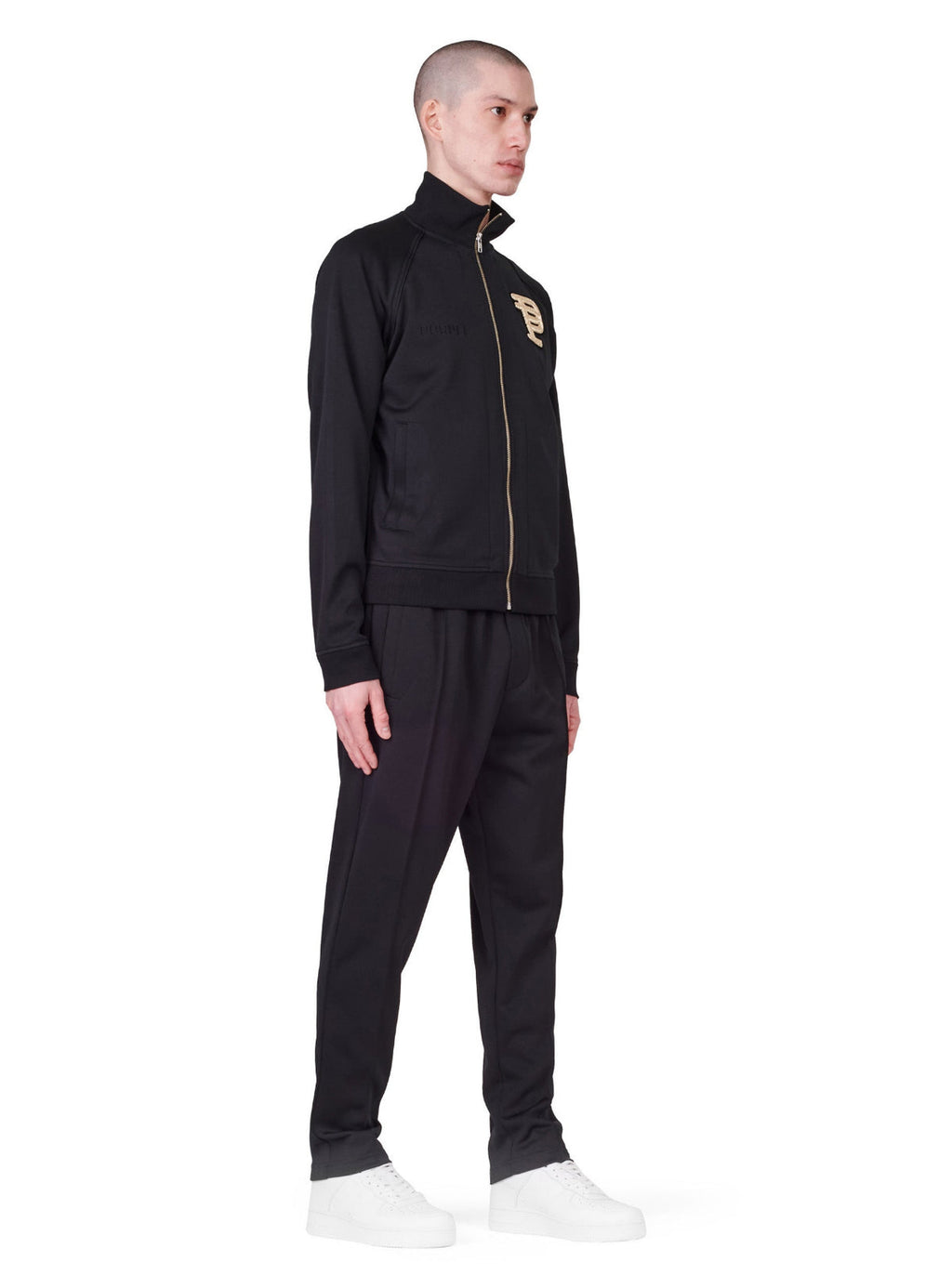 Purple-Brand Track Jacket - Track - Black - P414-RRBT222