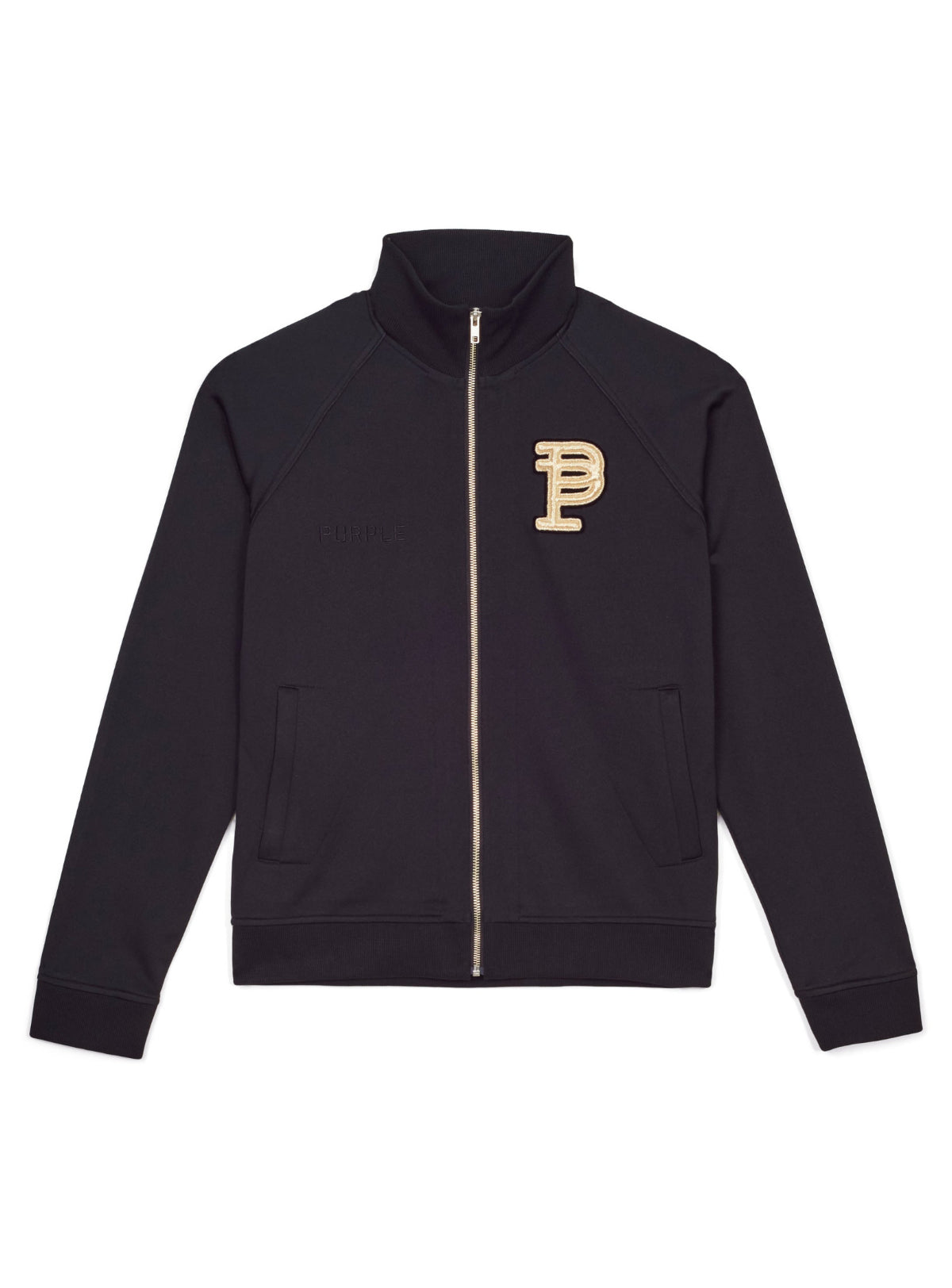Purple-Brand Track Jacket - Track - Black - P414-RRBT222