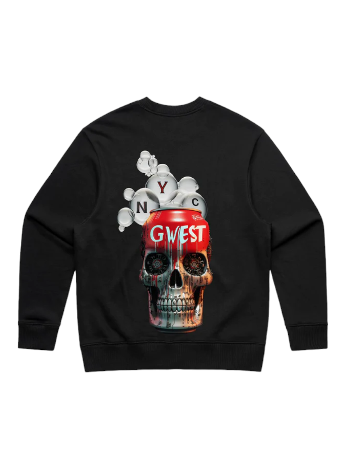 G West Crewneck - Coke Can - Black - GWPLCRW5008