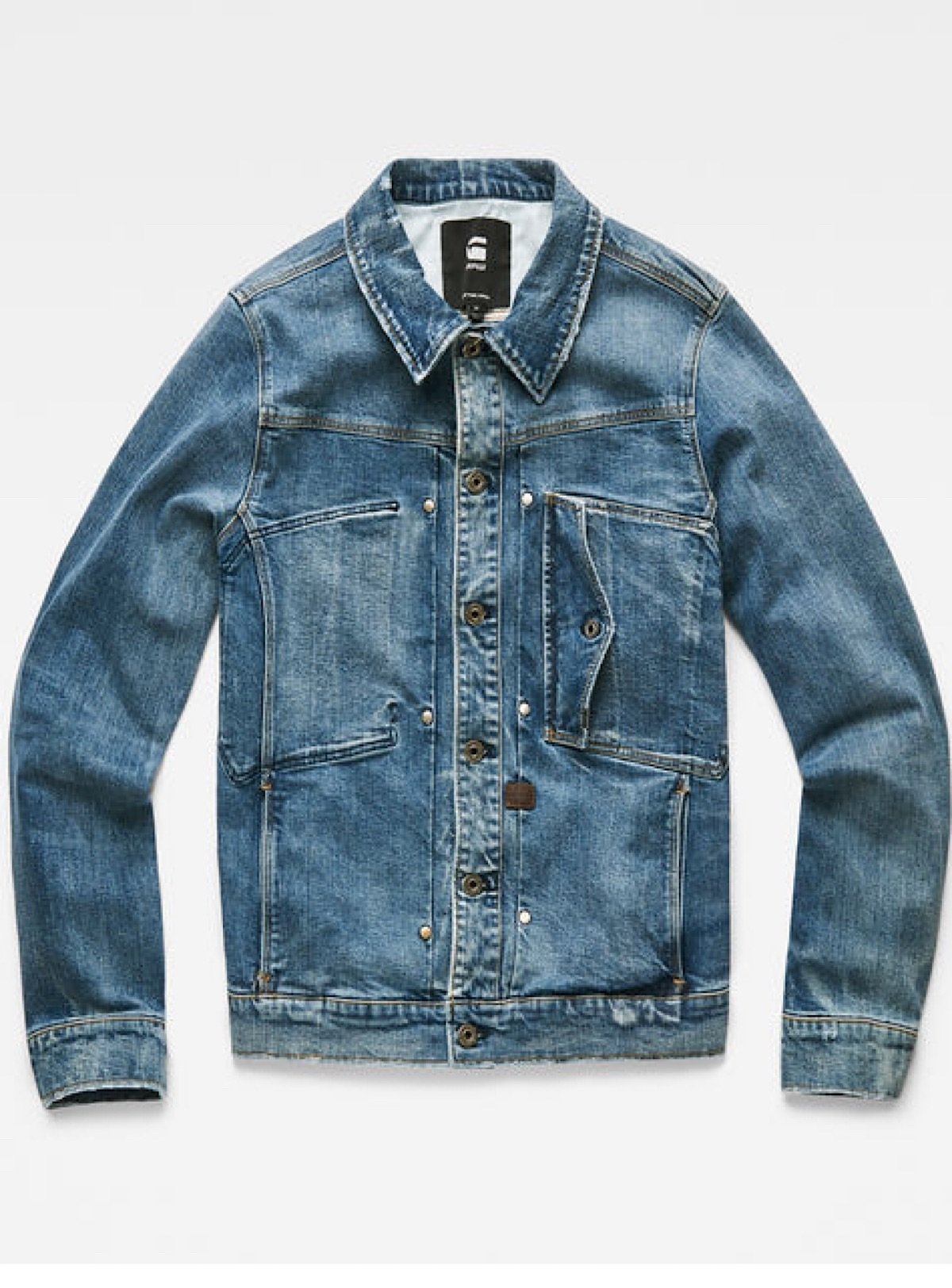 G-Star Jacket - Scutar Slim - Blue Denim - D14499 - Vengeance78