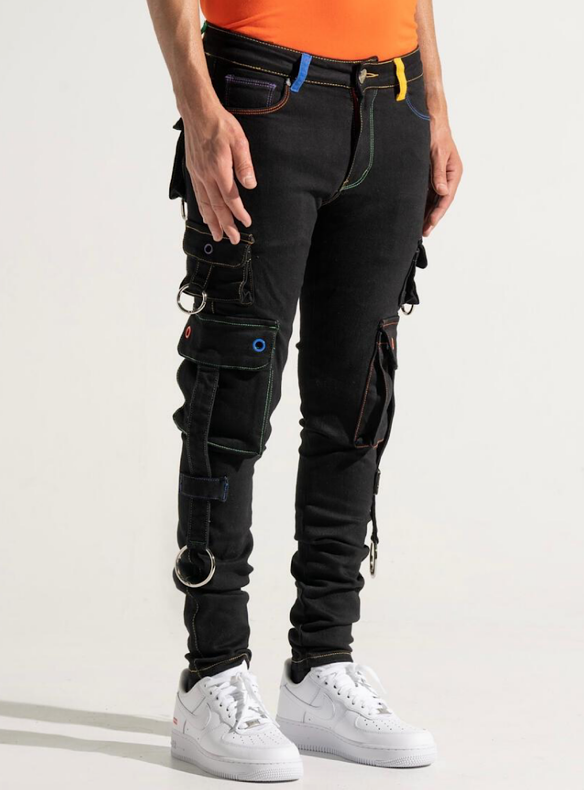 Pheelings Jeans - Auhl Aologne - Black And Multi - PH-SS21-50