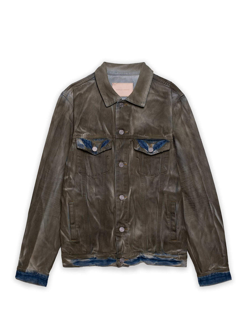 Purple-Brand Jacket - Wash - Olive and Blue - P006