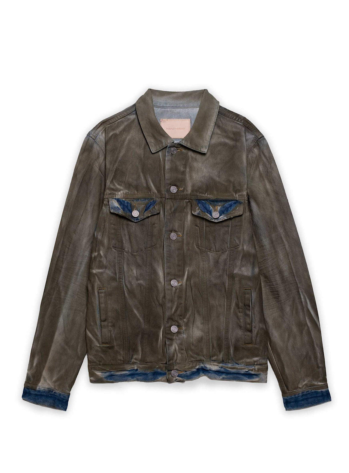 Purple-Brand Jacket - Wash - Olive and Blue - P006